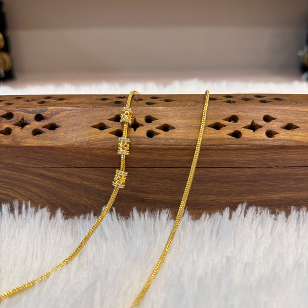 Gold Mugappu Chain Stone - MCS0085