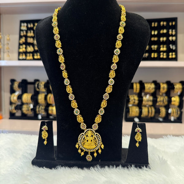 Antique Gold Matte Long Haram - LHM0033