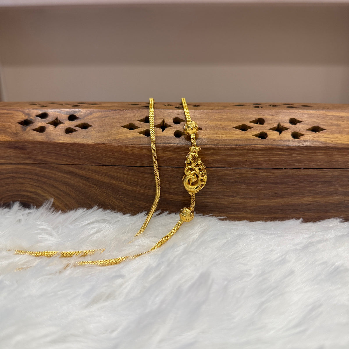 Gold Mugappu Chain Plain
