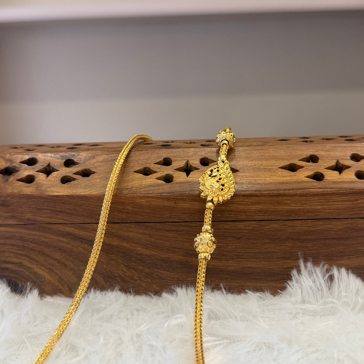 Gold Mugappu Chain Plain - MCP0027