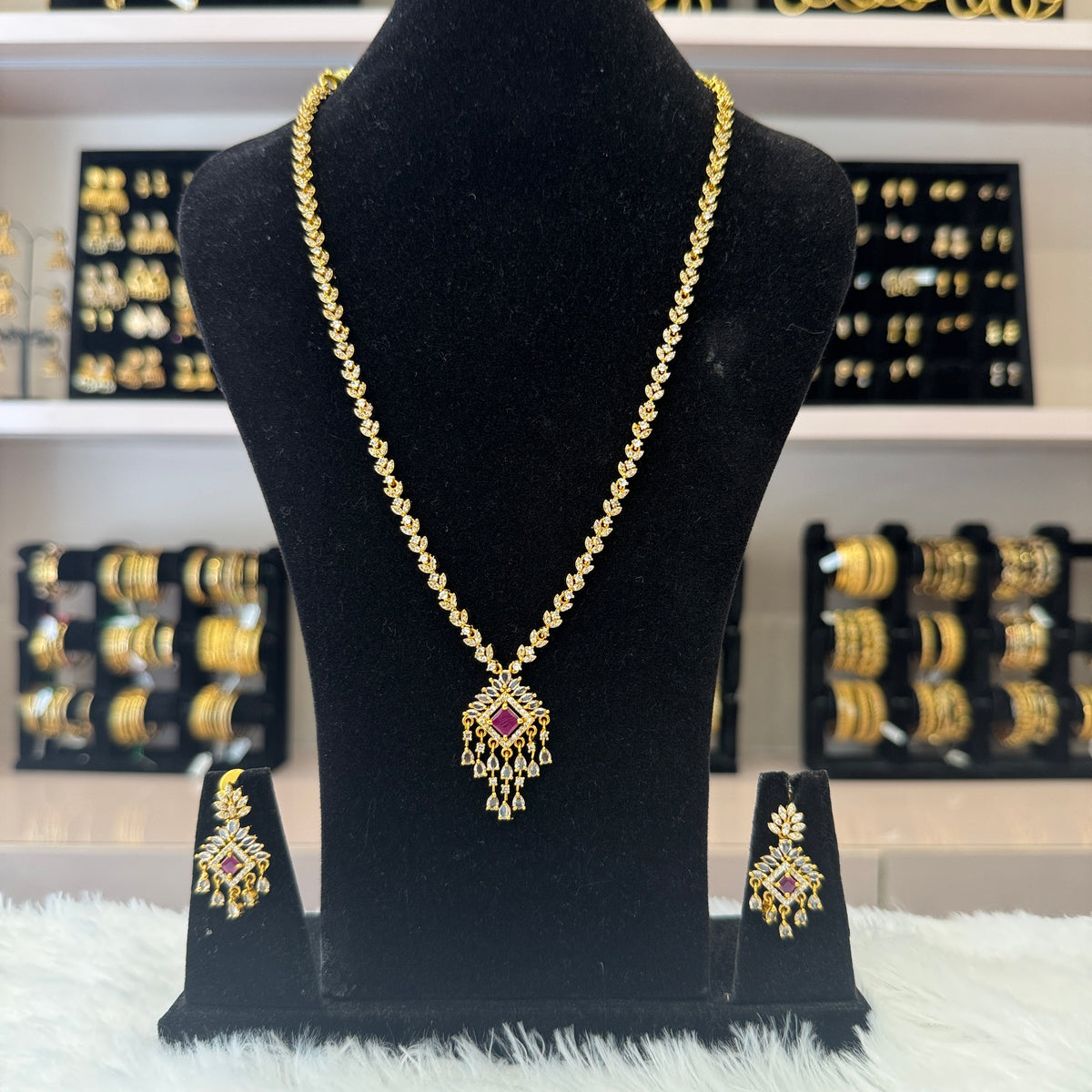 Antique Gold Matte Long Haram