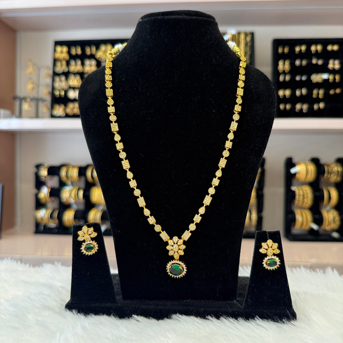 Antique Gold Matte Long Haram