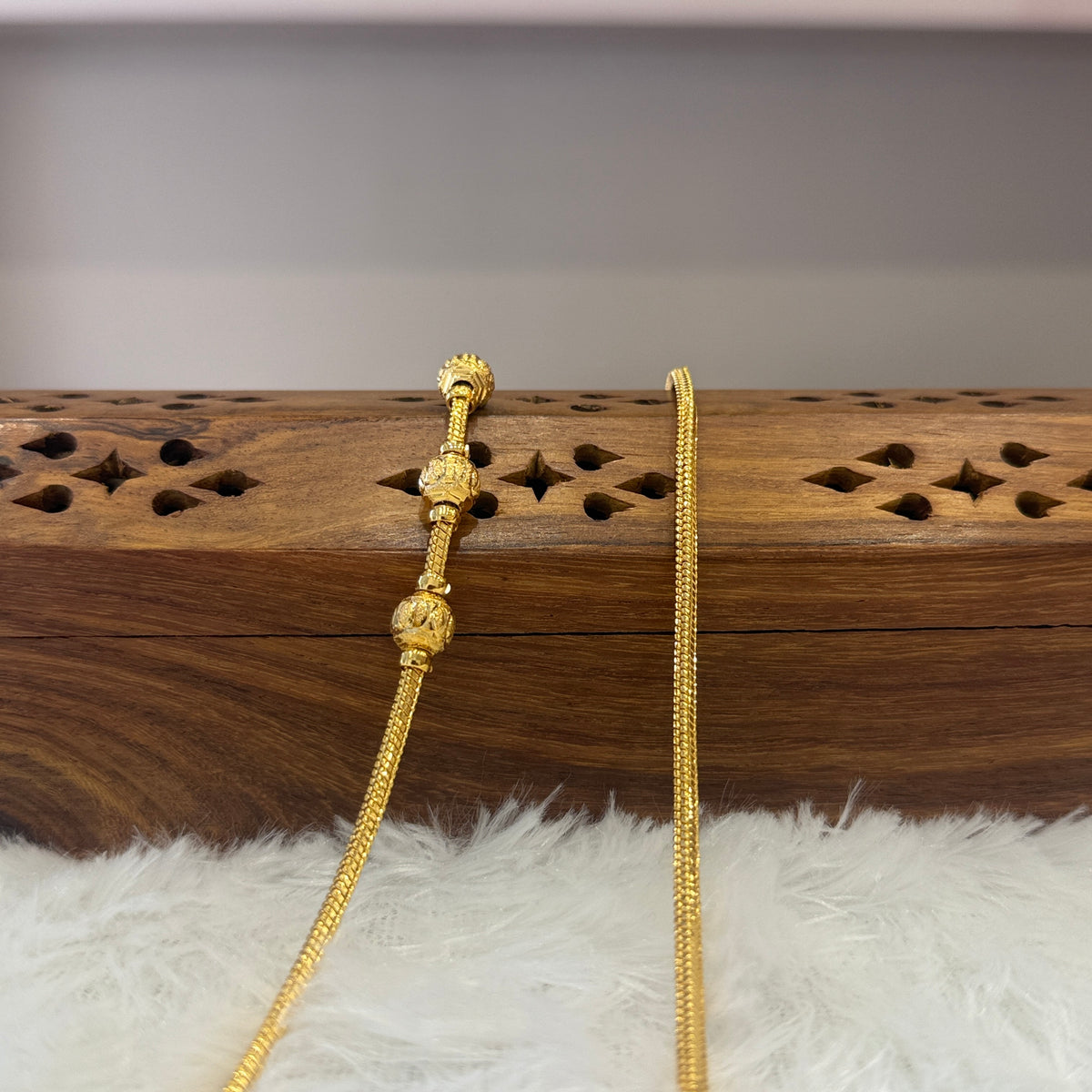 Gold Mugappu Chain Plain - MCP0023