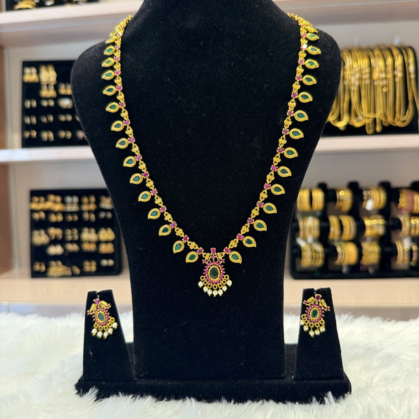 Antique Gold Matte Long Haram