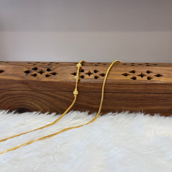 Gold Mugappu Chain Plain - MCP0019