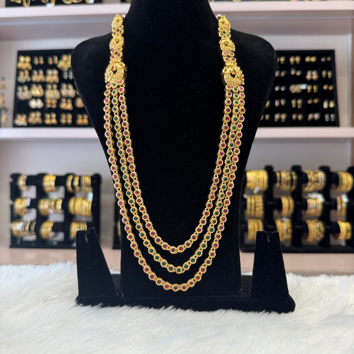 Antique Gold Matte Long Haram