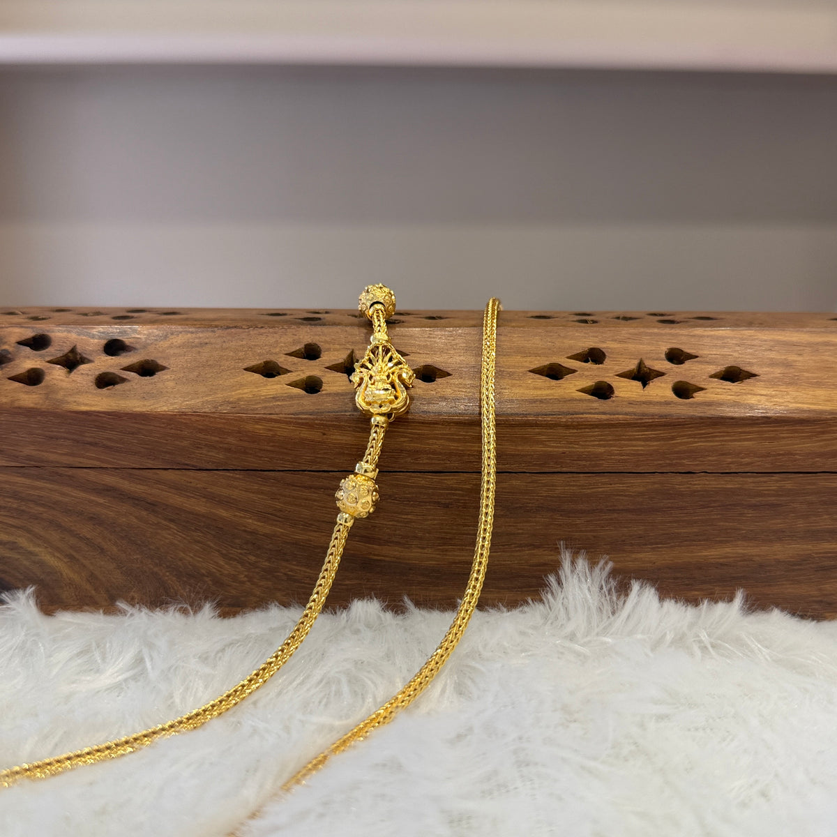 Gold Mugappu Chain Plain - MCP0030