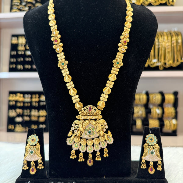 Antique Gold Matte Long Haram