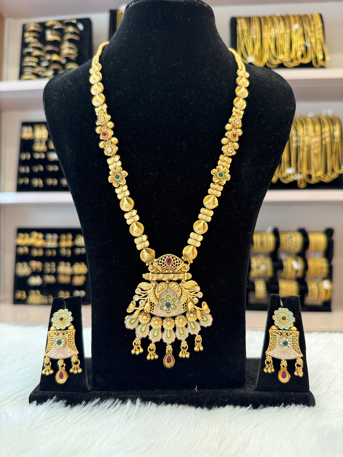 Antique Gold Matte Long Haram