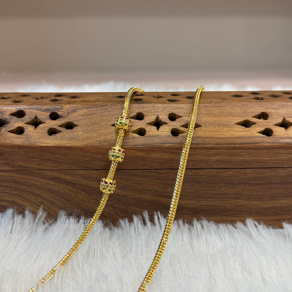 Gold Mugappu Chain Stone - MCS0084