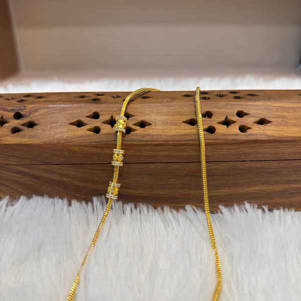 Gold Mugappu Chain Stone - MCS0083