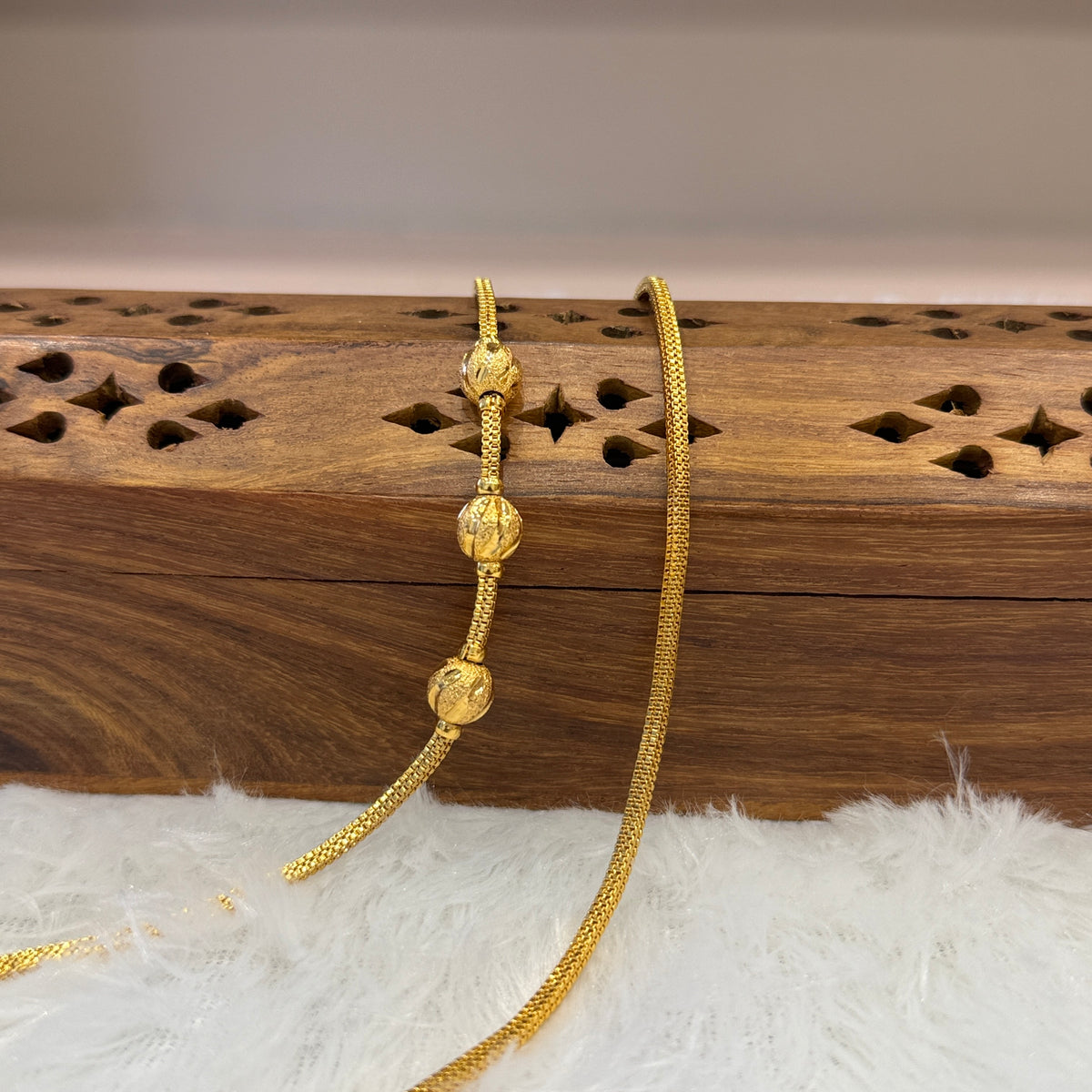 Gold Mugappu Chain Plain - MCP0017