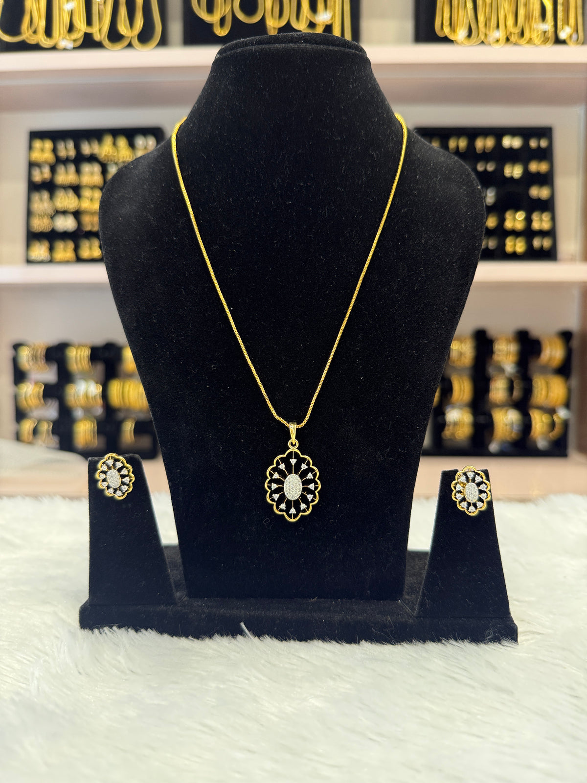 Diamond Pendant Set - PSD00034