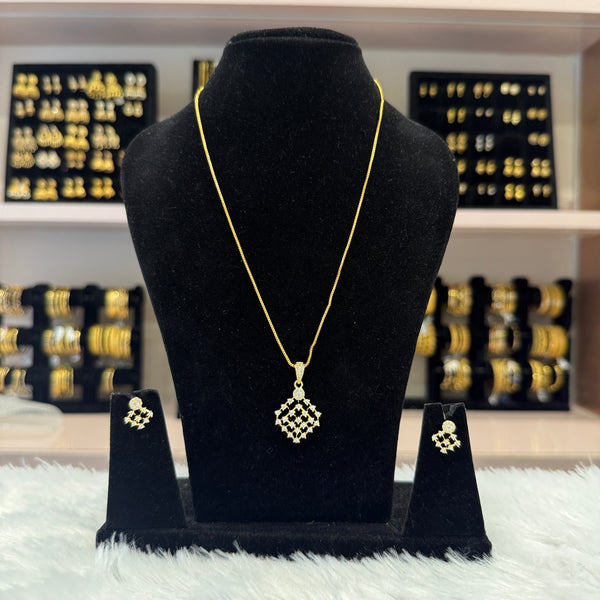Diamond Pendant Set - PSD00036