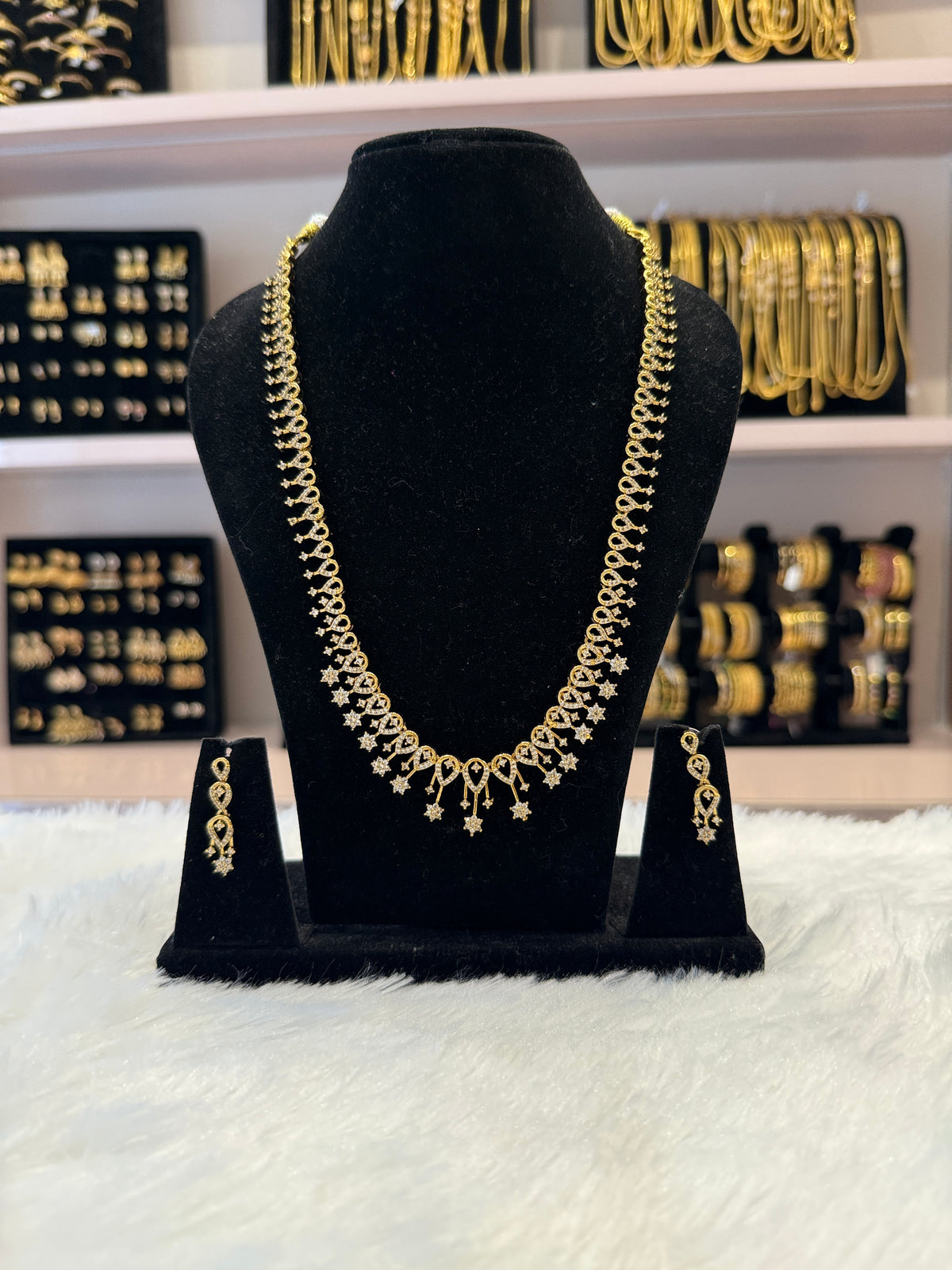 Antique Gold Matte Long Haram