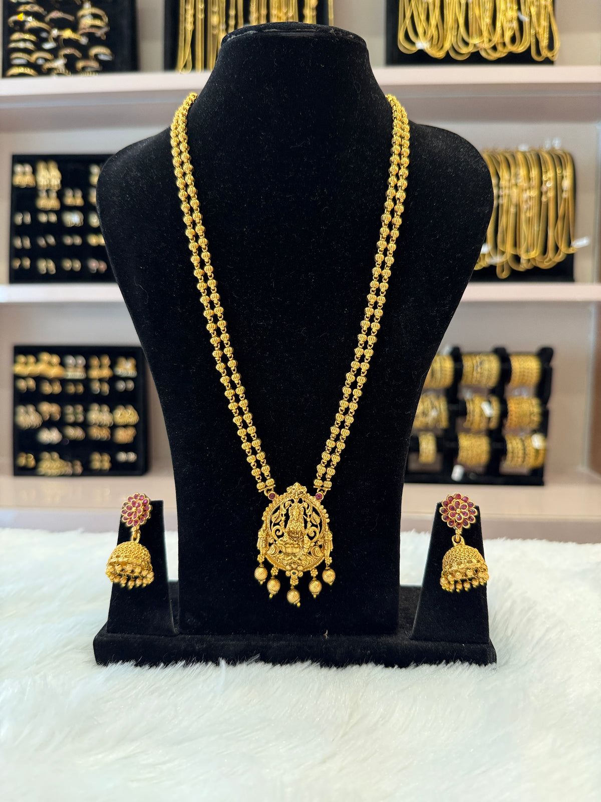 Antique Gold Matte Long Haram