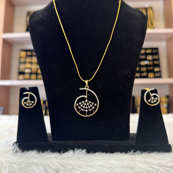 Diamond Pendant Set