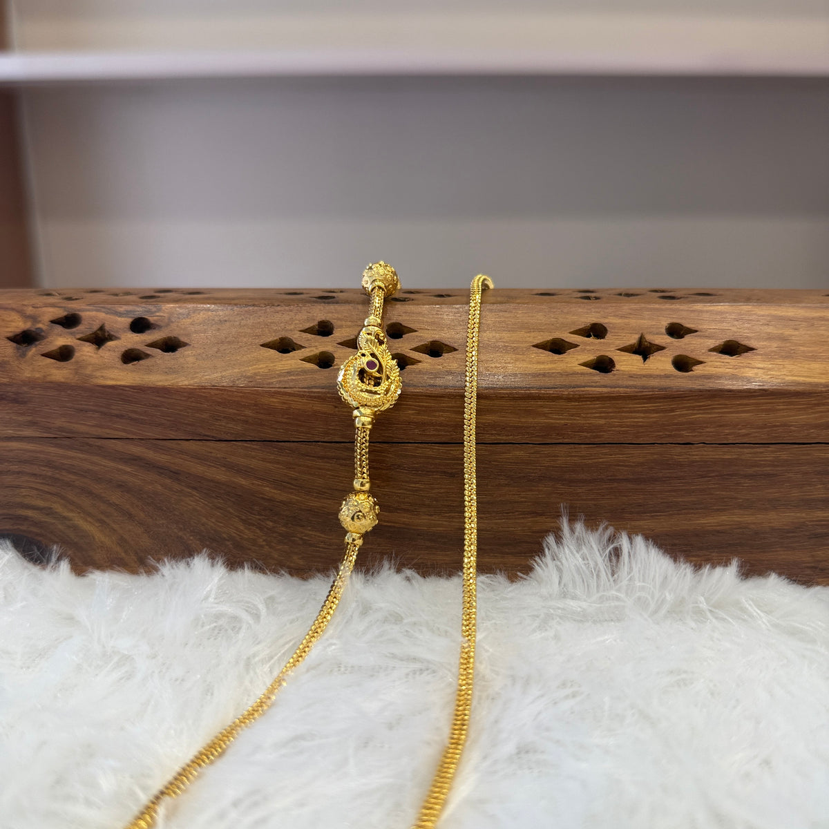 Gold Mugappu Chain Plain - MCP0028
