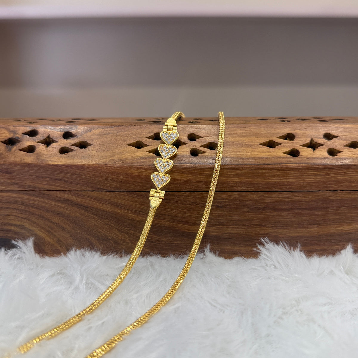 Gold Mugappu Chain Stone - MCS0098