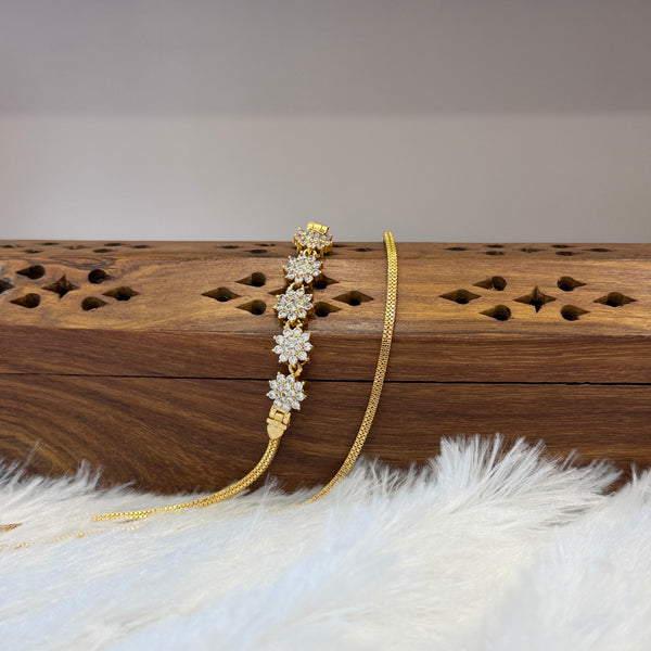 Gold Mugappu Chain Stone - MCS0093
