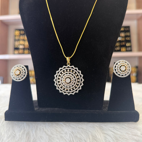 Diamond Pendant Set