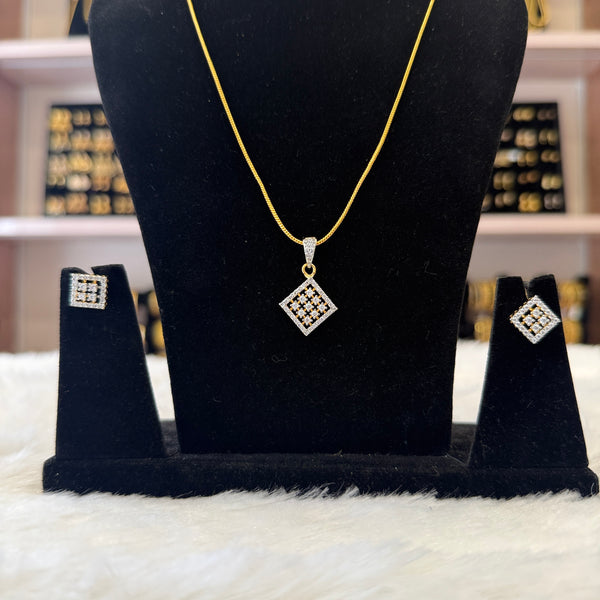 Diamond Pendant Set
