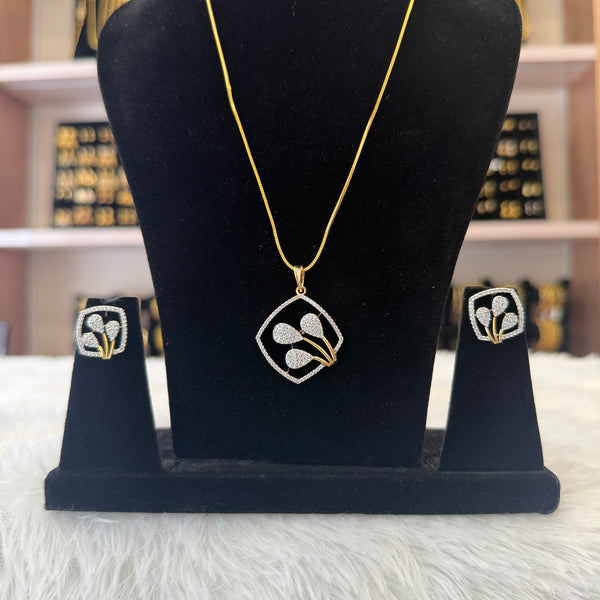 Diamond Pendant Set