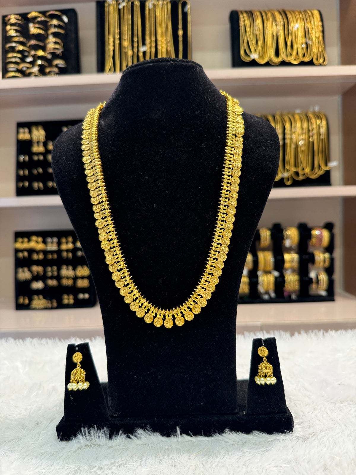 Antique Gold Matte Long Haram