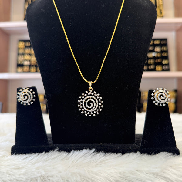 Diamond Pendant Set