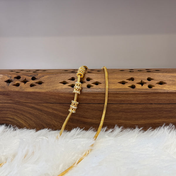 Gold Mugappu Chain Stone - MCS0089