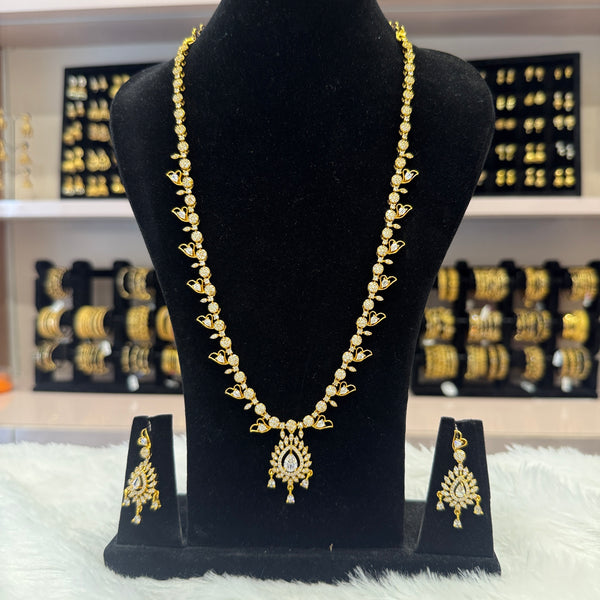 Antique Gold Matte Long Haram - LHM0034