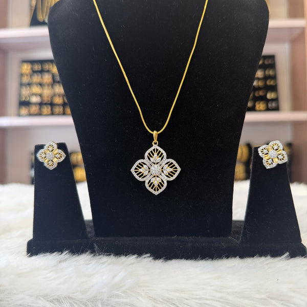 Diamond Pendant Set