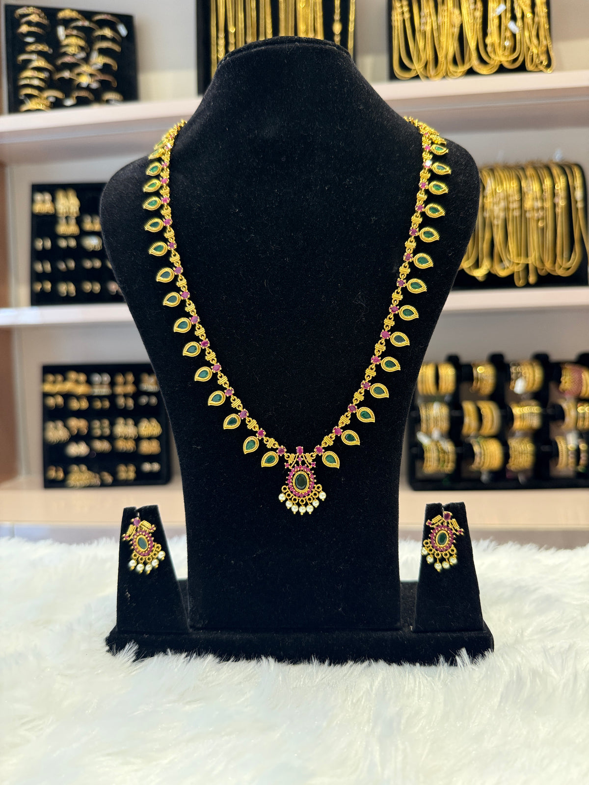 Antique Gold Matte Long Haram