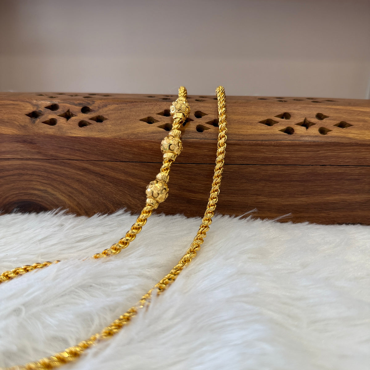 Gold Mugappu Chain Plain