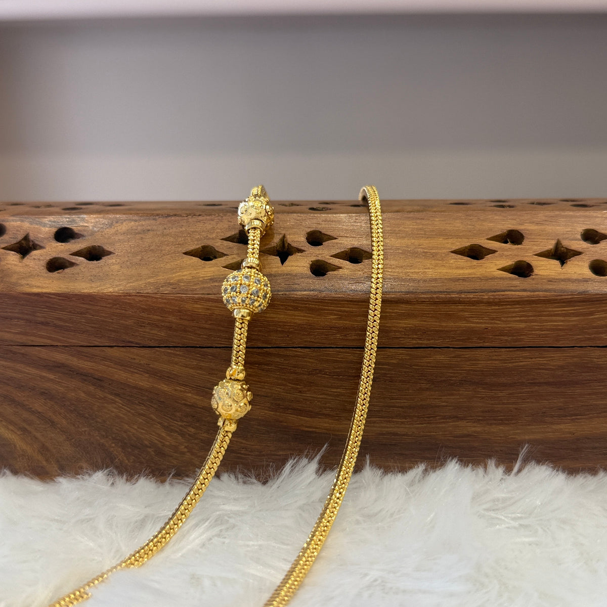 Gold Mugappu Chain Stone - MCS0096