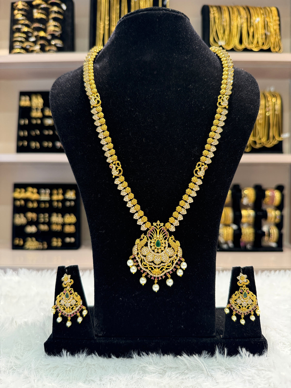 Antique Gold Matte Long Haram