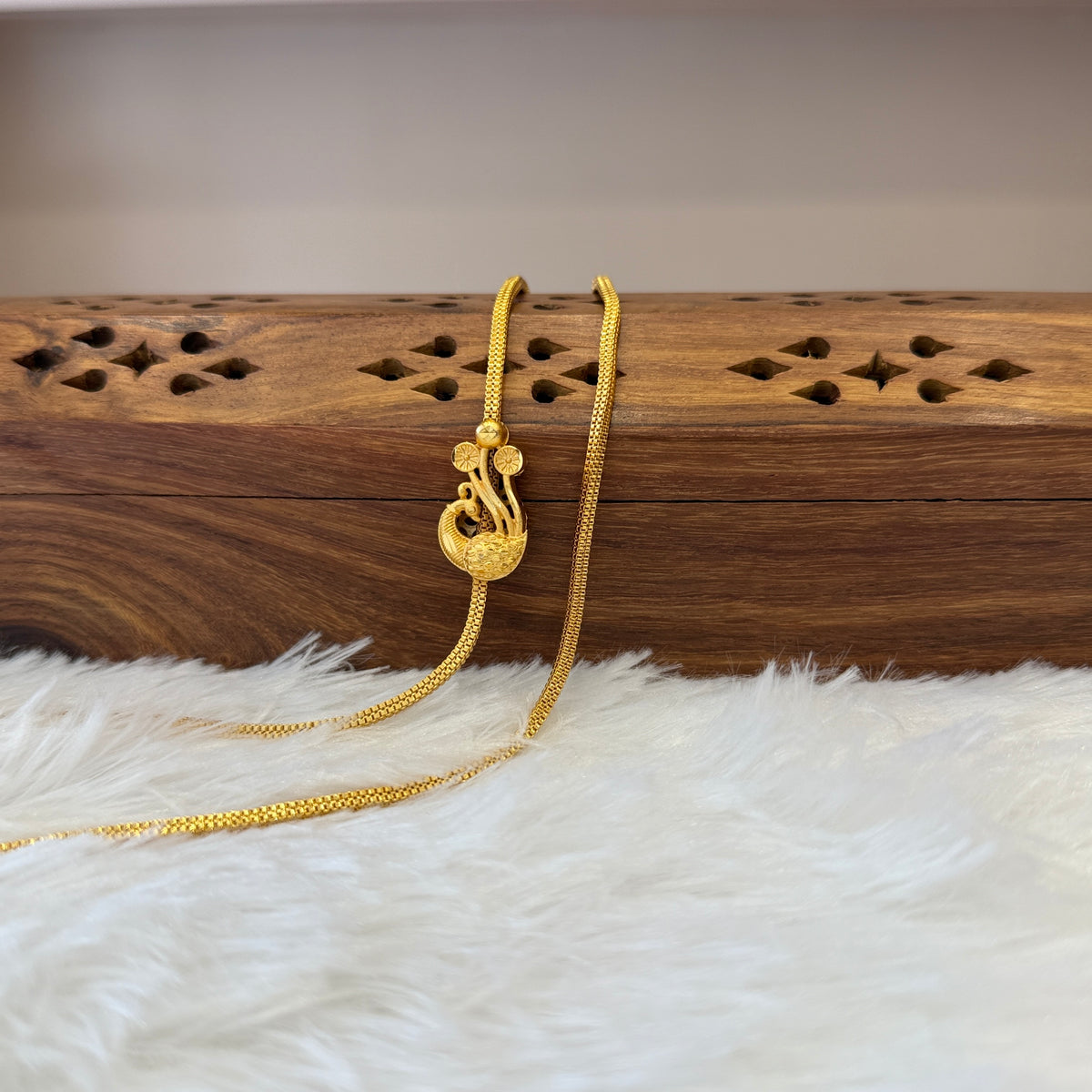 Gold Mugappu Chain Plain