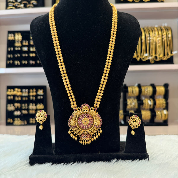 Antique Gold Matte Long Haram