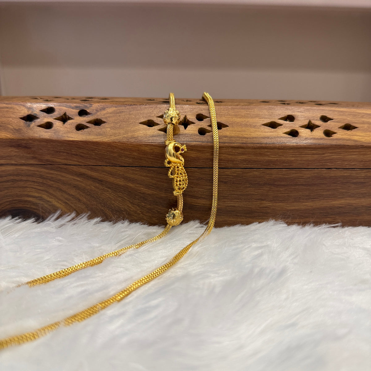 Gold Mugappu Chain Plain