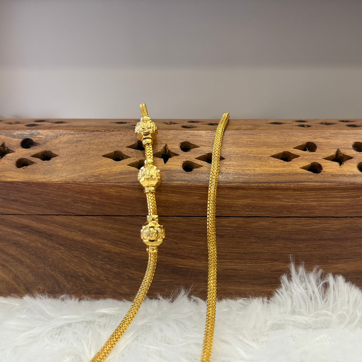 Gold Mugappu Chain Plain - MCP0026