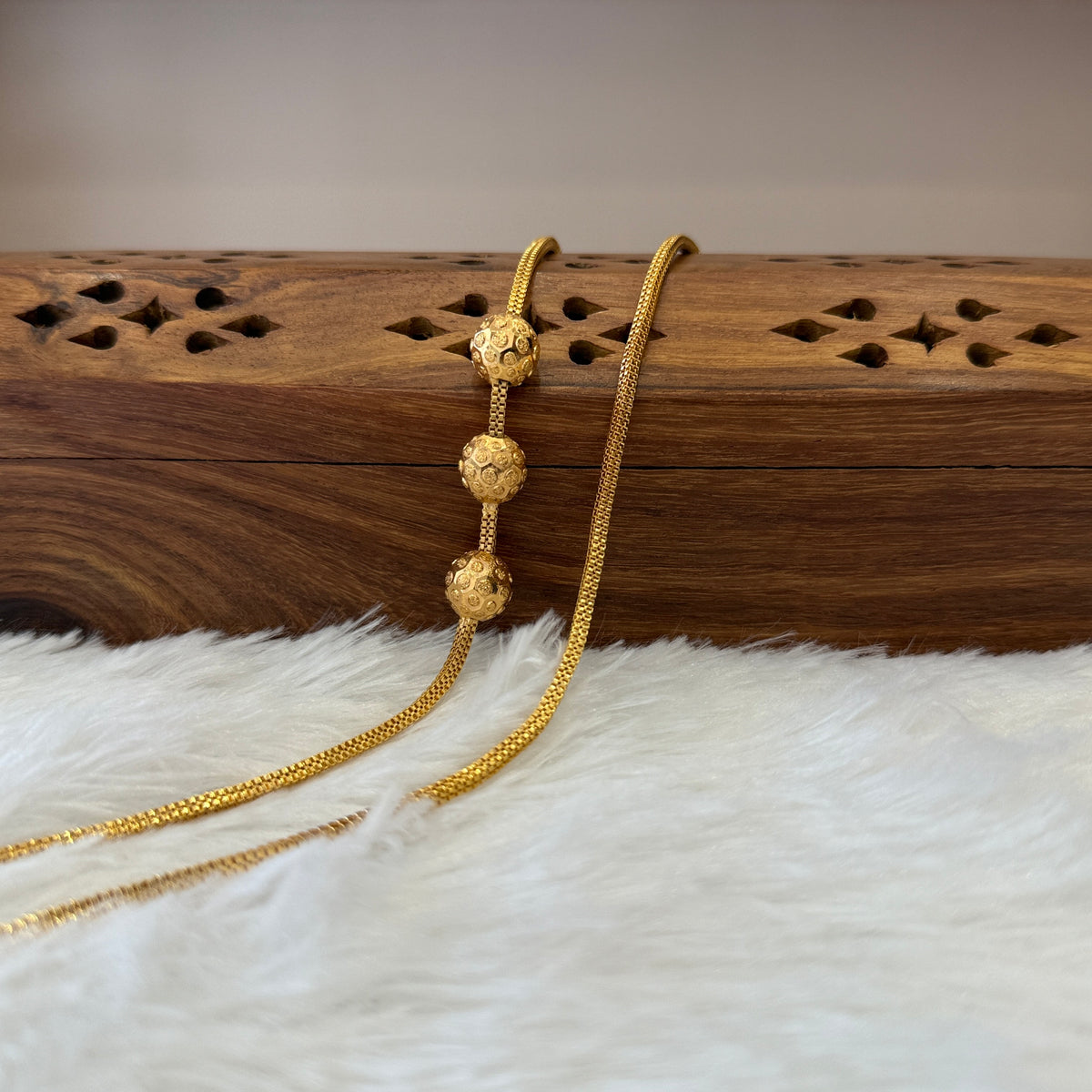 Gold Mugappu Chain Plain