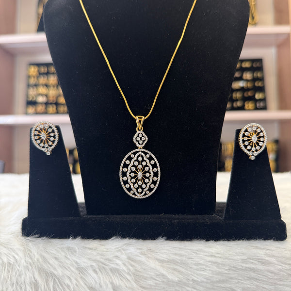 Diamond Pendant Set