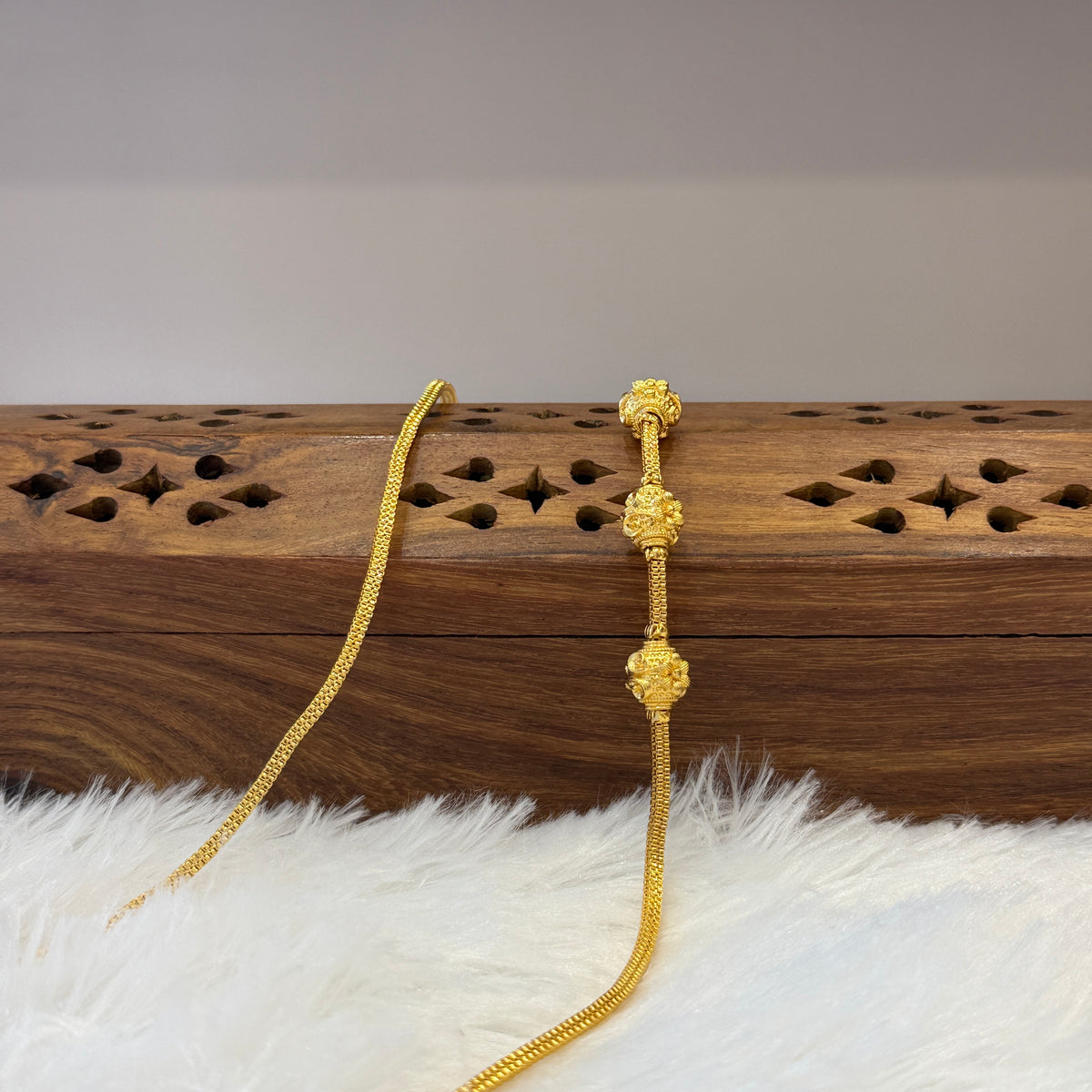 Gold Mugappu Chain Plain - MCP0020